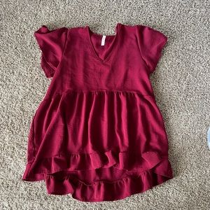 Maroon blouse